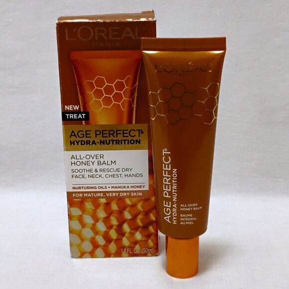 Loreal Paris Age Perfect Hydra-Nutrition All Over Honey Balm Soothe & Rescue NEW - Picture 2 of 5